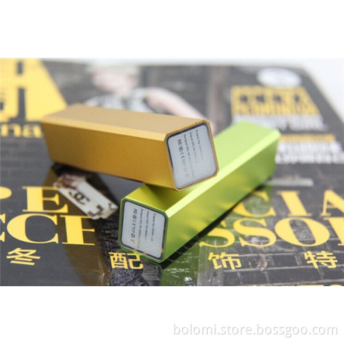 Mini portable 2600mah gift power bank with USB cable for promotion gift